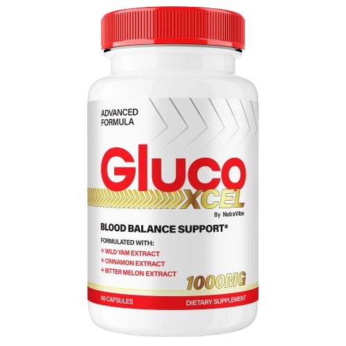 Gluco Xcel Supplement Bottle